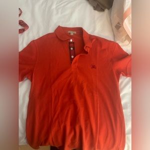 Mens burberry polo